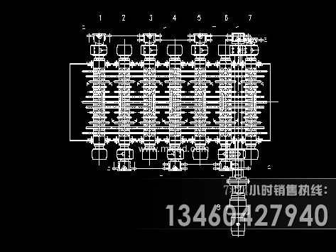 波動(dòng)篩結(jié)構(gòu)圖紙俯視圖