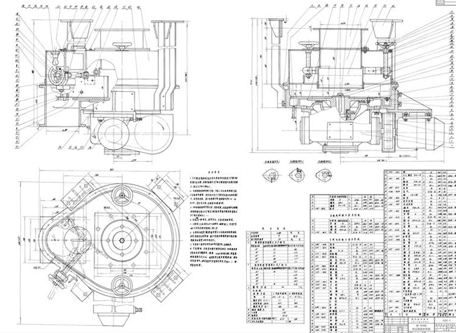 吊式圓盤給料機(jī)結(jié)構(gòu)圖紙